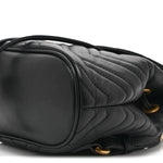 Calfskin Matelasse GG Marmont Flap Backpack Black