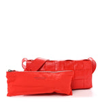 Paper Calfskin Intrecciato Stretch Cassette Bright Red