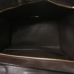 Sleek Calfskin Tri-color Small Trapeze Wine