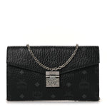 Visetos Medium Patricia Wallet On Chain Black