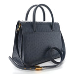 Ostrich Large St. Honore Tote Dark Denim