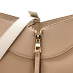 Calfskin Small Hammock Shoulder Bag Sand White