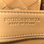 Nappa Intrecciato Medium Andiamo Shoulder Bag Dark Praline