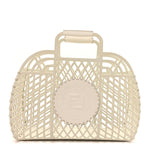 Recycled Plastic Vitello Liberty Matte Medium Fendi Basket White Ice
