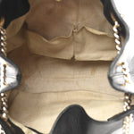Pebbled Calfskin Medium Soho Chain Shoulder Bag Black