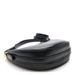 Soft Calfskin Arque Shoulder Bag Black