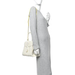 Boxed Calfskin MM Magic Brillant Satchel Ivory