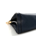 Textured Calfskin Web Medium Ophidia Chain Shoulder Bag Blue Agata