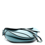 Grained Calfskin Saddle Bag Azure Blue