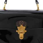 Patent Calfskin Monogram Cherrywood PM Black