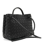 Nappa Intrecciato Small Andiamo Shoulder Bag Black
