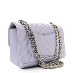 Aged Calfskin Chevron Quilted 2.55 Reissue Mini Flap Light Purple