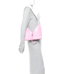 Box Calfskin Small Cut Out Shoulder Bag Pink