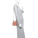 Grained Lambskin Nano Drew Shoulder Bag Misty Rose