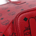 Visetos Medium Liz Reversible Shopper Tote Ruby Red