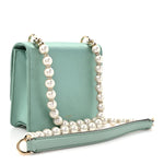Satin Pearl Varenne Shoulder Bag Green
