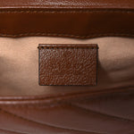 Azalea Calfskin Matelasse Diagonal Super Mini GG Marmont Shoulder Bag Cuir