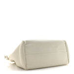 Calfskin Cuir Small Triomphe Cabas Drawstring White