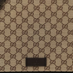GG Monogram Medium Flap Messenger Bag Beige Dark Brown