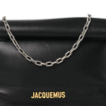 Smooth Calfskin La Pochette Rond Carre Black