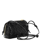 Calfskin Intrecciato Small Loop Top Handle Black