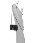 Lambskin Quilted Mini Flap Black