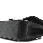 Lambskin Quilted Small Double Flap Black