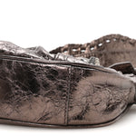 Metallic Agneau Arena Le Cagole Shoulder Bag XS Dark Bronze
