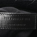 Crinkled Calfskin Matelasse Monogram Medium Niki Chain Satchel Black
