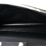 Grained Calfskin Graffiti BB Wallet On Chain Black