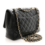 Caviar Quilted Jumbo Single Flap Black