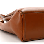 Tumbled Buffalo Voyou Medium North South Tote Soft Tan