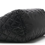 Nylon Quilted Small Coco Cocoon Tote Black