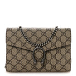 GG Supreme Monogram Mini Dionysus Chain Wallet Beige Taupe