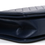 Lambskin Quilted New Medium Boy Flap Dark Navy Blue