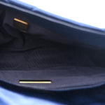 Satin Quilted Medium Chanel 19 Flap Blue