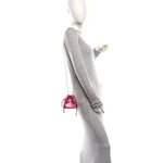Metallic Nappa Mini Marcheline Shoulder Bag Peony