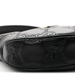 Calfskin GG Matelasse Mini Hobo Shoulder Bag Black