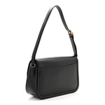 Box Calfskin Monogram Large Solferino Shoulder Bag Black
