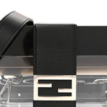 Plexiglass Vitello Mini Baguette Trunk Black Transparent