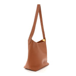 Grained Calfskin Low Key Hobo PM Cognac