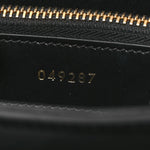 Satinated Calfskin Mini 16 Top Handle Bag Black