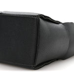 Grained Calfskin Maxi Intrecciato Mini Arco Tote Black