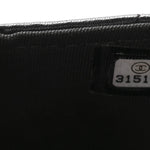 Calfskin Quilted Mini Coco Mail Clutch With Chain Black