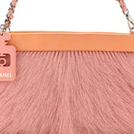 Rabbit Fur N°5 Pochette Pink Orange