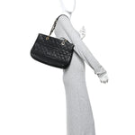 Caviar Quilted Grand Shopping Tote GST Black