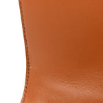 Shiny Box Calfskin Small Hourglass Top Handle Bag Camel