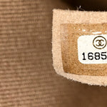 Crumpled Grained Calfskin Large Coco Pleats Tote Khaki