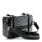X RIMOWA Aluminum Personal Clutch On Strap Black