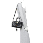 Smooth Calfskin Mini Bel Air Carry All Bag Black